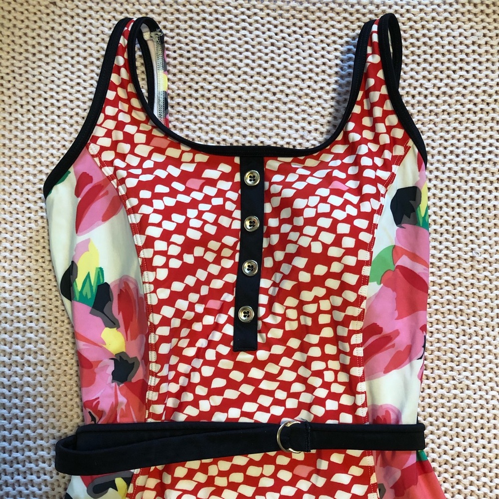 Lime Ricki floral one-piece swimsuit